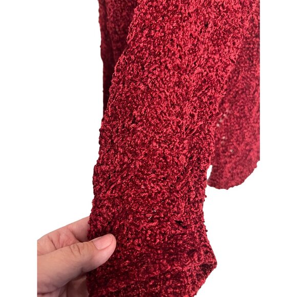 Knit Ware Elements Sweater Red Detail Knit Oversized USA Goth Chic SMALL - Picture 9 of 11